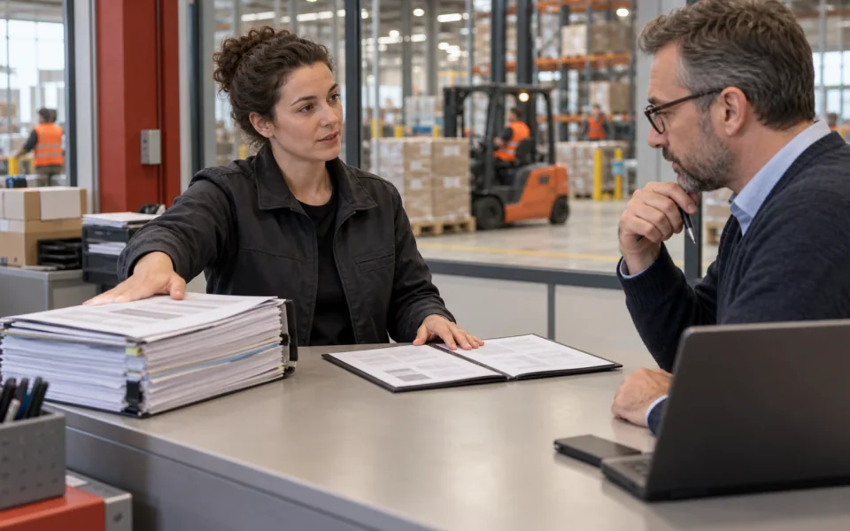 A supplier returning an excessive information request while retaining the relevant folder